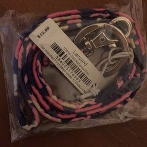 NWT Vera Bradley lanyard in Katalina Pink